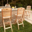 Tabouret de bar en teck Ellie-Maye