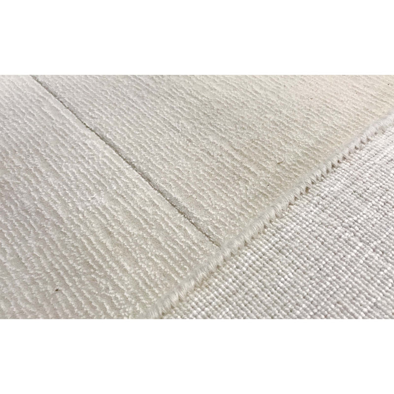Wool Area Rug in White