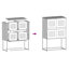 Highboard 68X39x107 Cm Steel-1058878620