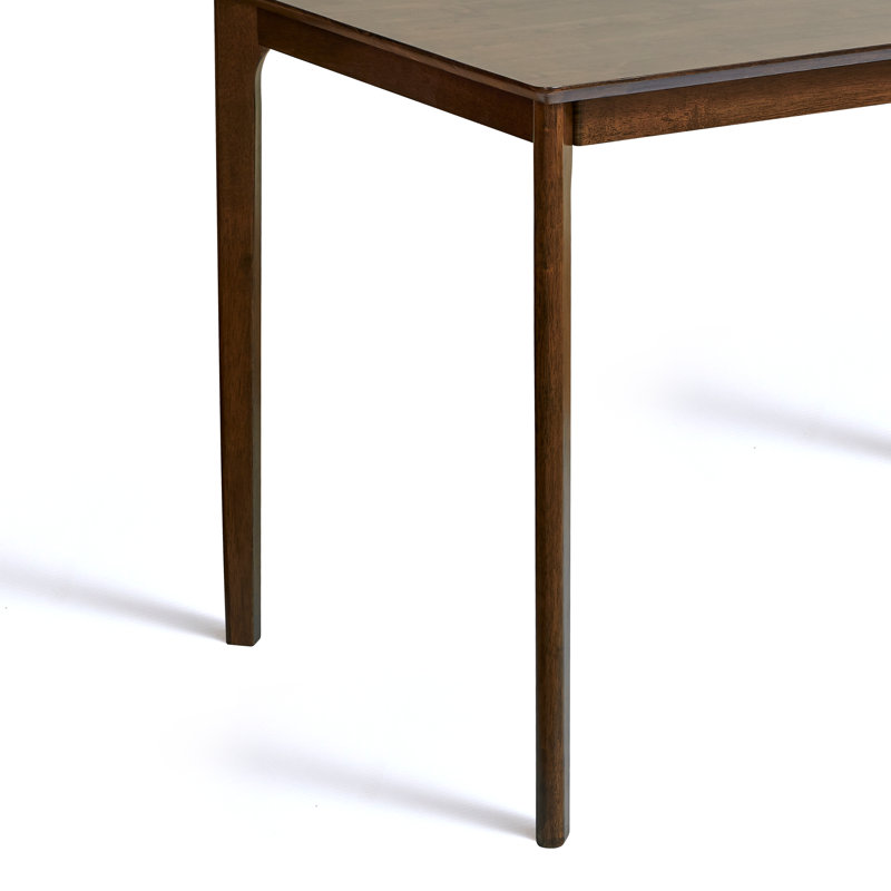 5-Piece Rectangular Solid Wood Dining Set With Cushioned Chairs