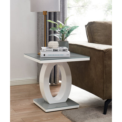 Scottsmoor High Gloss Halo End Table - Design Side Table