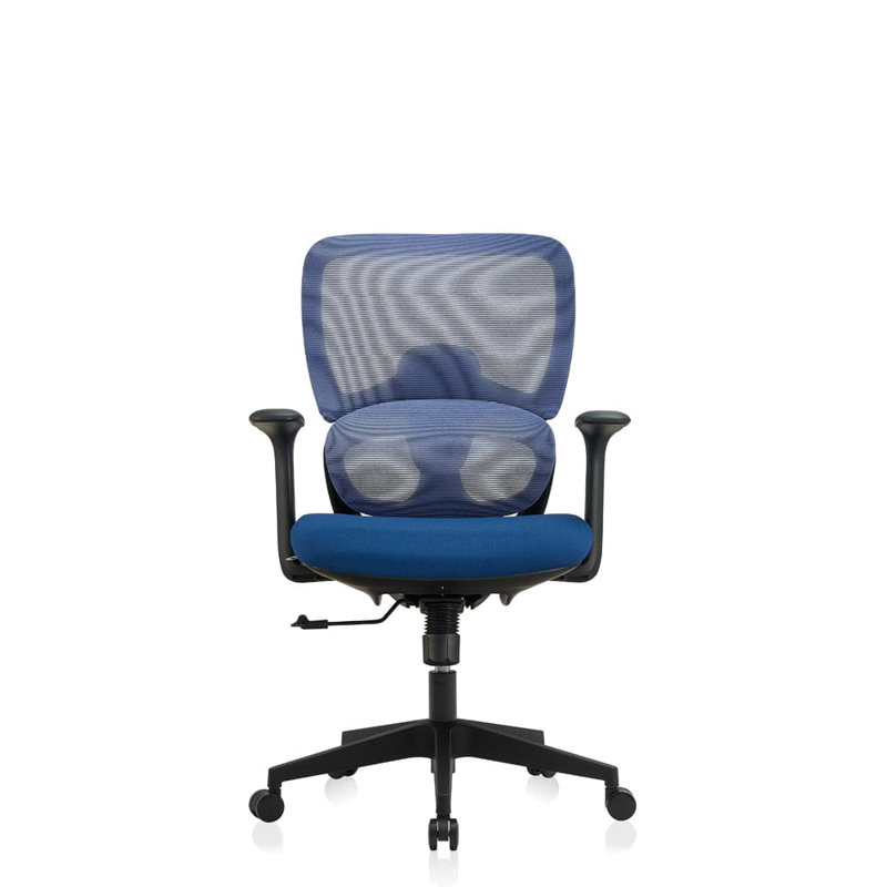 Saif Polyester Office Chair, Blue