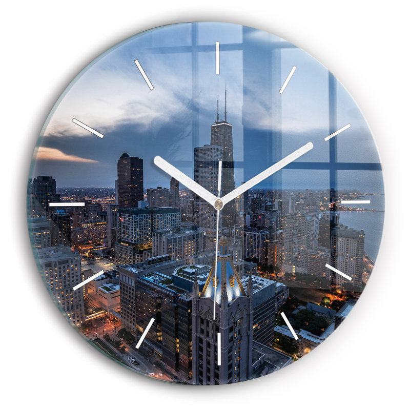 Glass Wall Clock