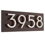 Floating 1-Line Wall Address Plaque