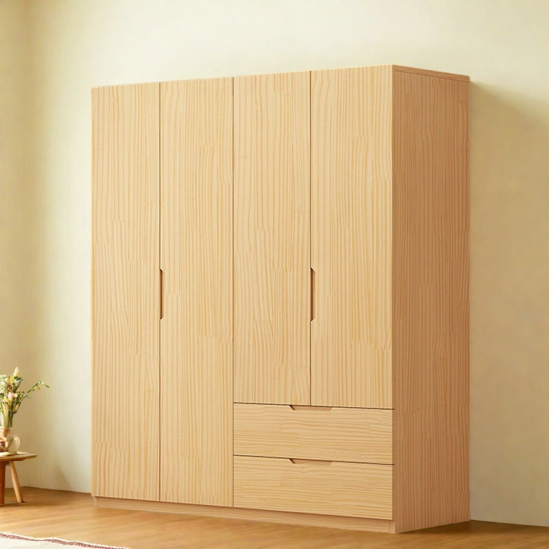 Simple Wooden Colour Wardrobe, H 79 po x l 63 po x P 24 po