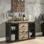 Buffet industriel en bois et métal
