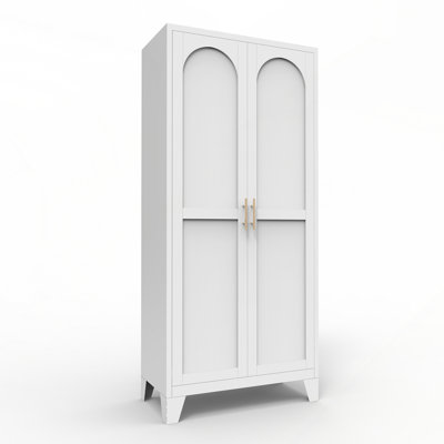 Durable Steel Storage Cabinet with Adjustable Shelves for Home and Office by Ebern Designs