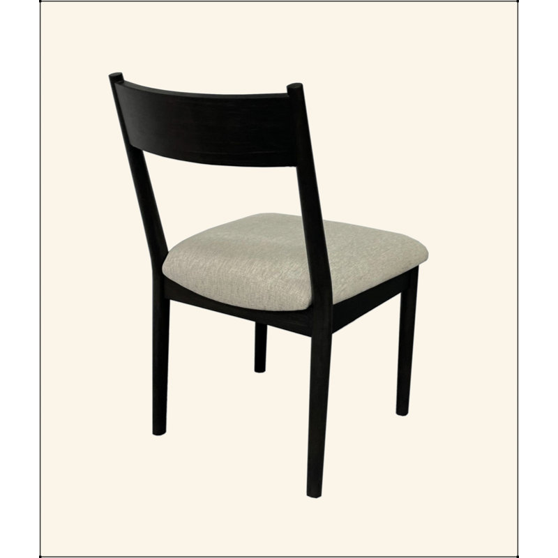 Chaises de salle à manger rembourrées, Noir