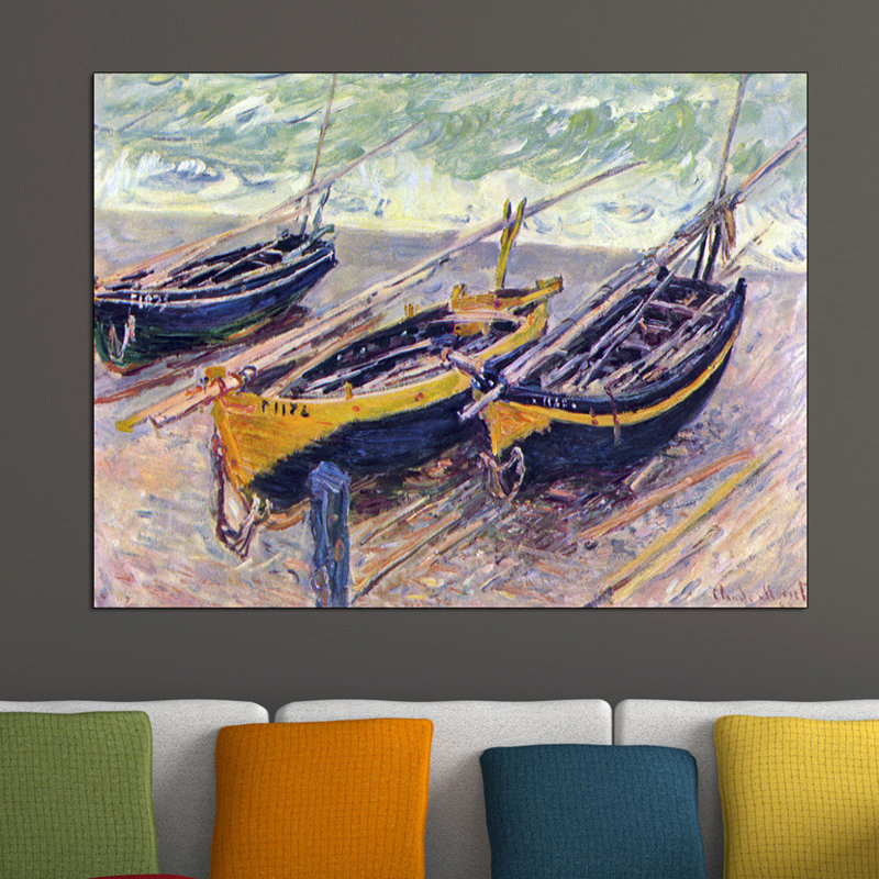 Claude Monet - Wrapped Canvas Painting, 90cm H x 120cm W x 1.8cm D