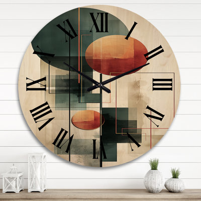 Horloge murale surdimensionnée en bois