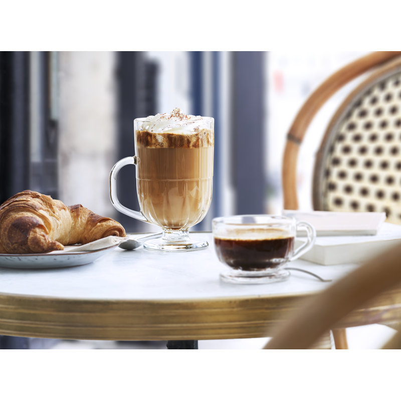 Flore Glass Coffee Mug