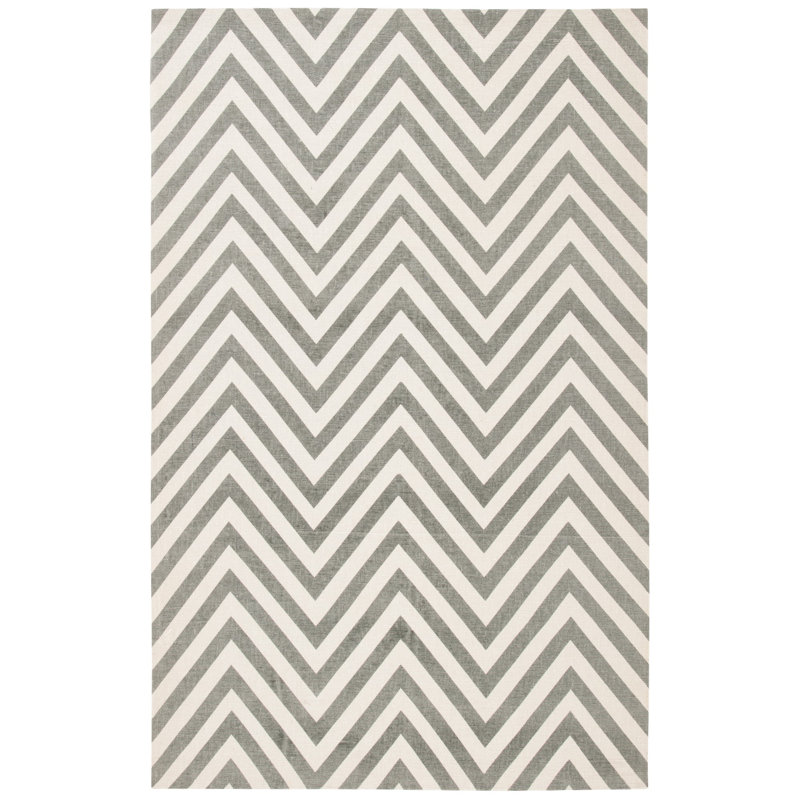 Zeasia Hand Loomed Jute Chevron Rug, Rectangle 2'3" x 3'9"