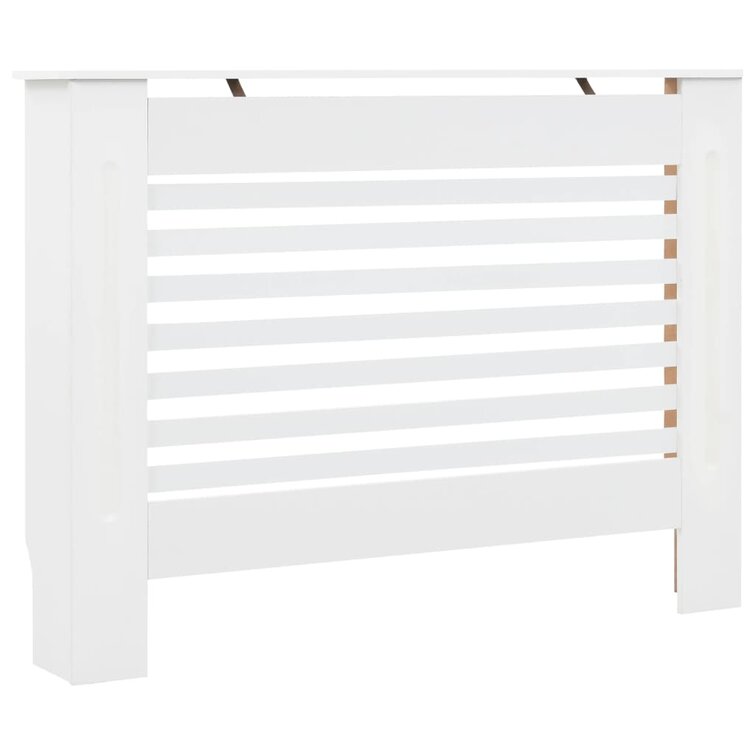 TWO Luxury Floating Radiator Heater Cover Framed Lines Panel Cabinet Box  Design with integrated top shelf RCLL121 –