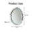 Modern Wall & Accent Mirrors, Silver MDF Geometric Frame for Entryway Home