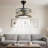 18-Inch Modern Glam Crystal Ceiling Fan with Light – 3-Speed Luxury Home Decor -749369196