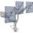 Lorell Multi-Screen Pole Mount