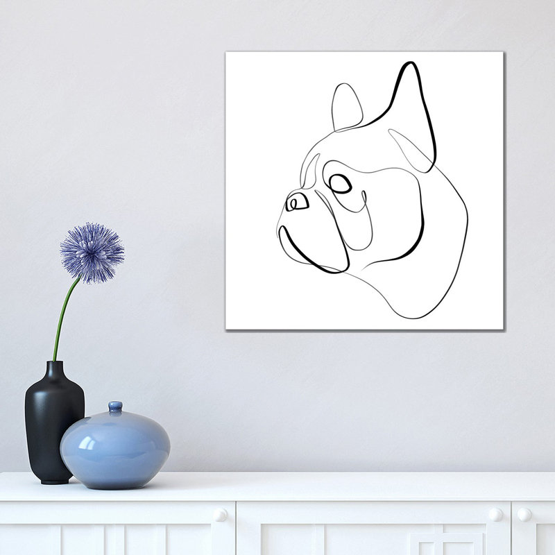 French Bulldog I by Dane Khy - Wrapped Canvas Gallery-Wrapped Canvas Giclée, 45.72 cm H x 45.72 cm W