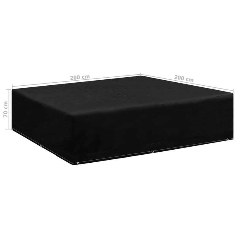 Patio Bench / Table Cover, 70cm H x 200cm W x 200cm D