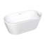 Baignoire de trempage autoportante avec drain central et mat 59 po.-125937329-100898556