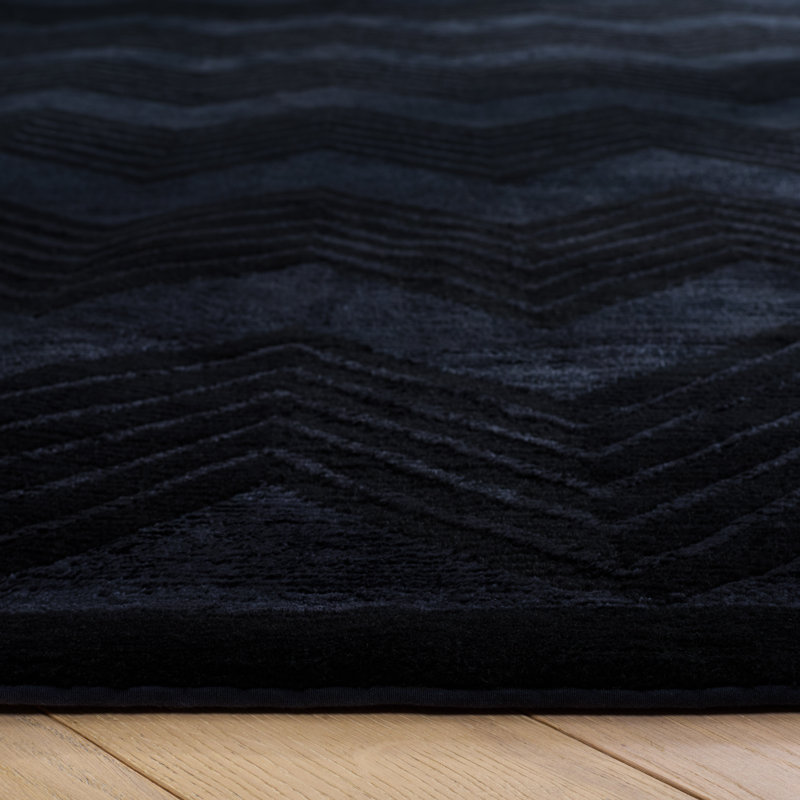 Ralph Lauren Monroe Chevron Wool, Viscose Chevron Rug, Rectangle 8' x 10'