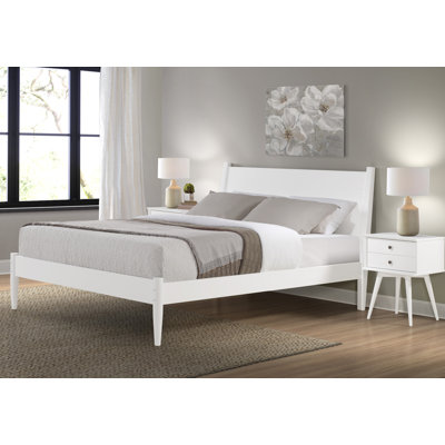 Ashlie Wood Platform Bed