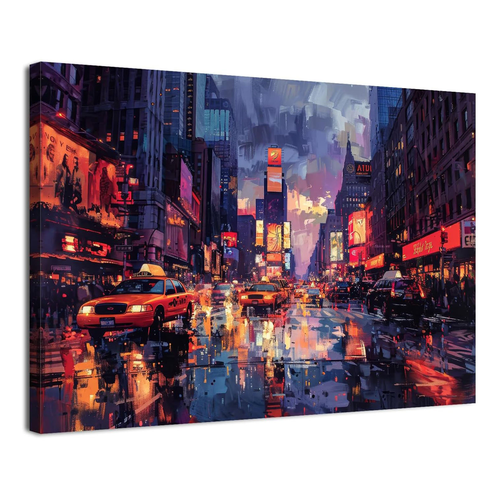Wrought Studio™ Abstract Cityscape Canvas Wall Art New York City ...
