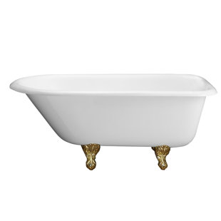 x 30.12'' Freestanding Soaking Cast Iron Bathtub