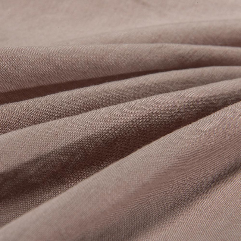 Ensemble de literie en lin, Rose Bermuda, Ensemble de draps pour très grand lit avec 2 taie
