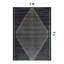 Tapis moderne noir et crème à motif géométrique-72566761
