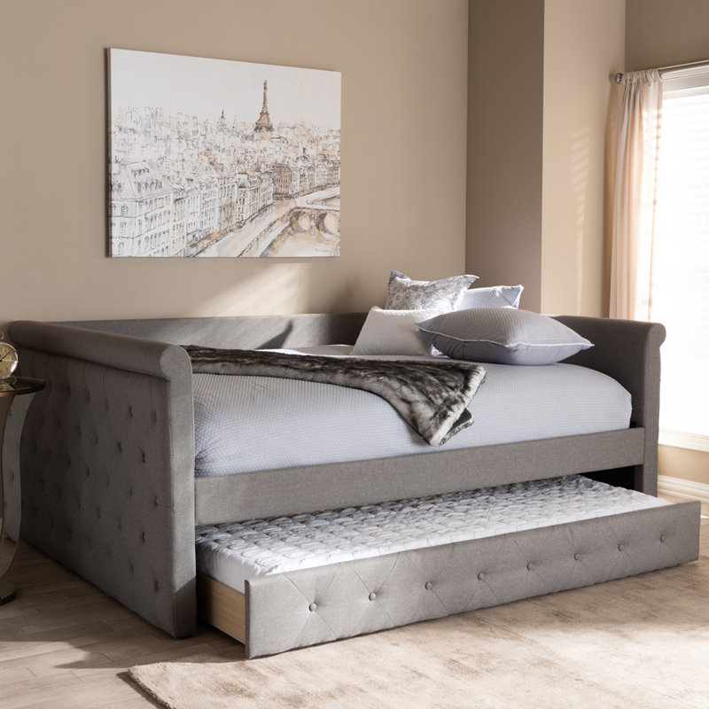 Monastiri Upholstered Daybed, Gray, Queen