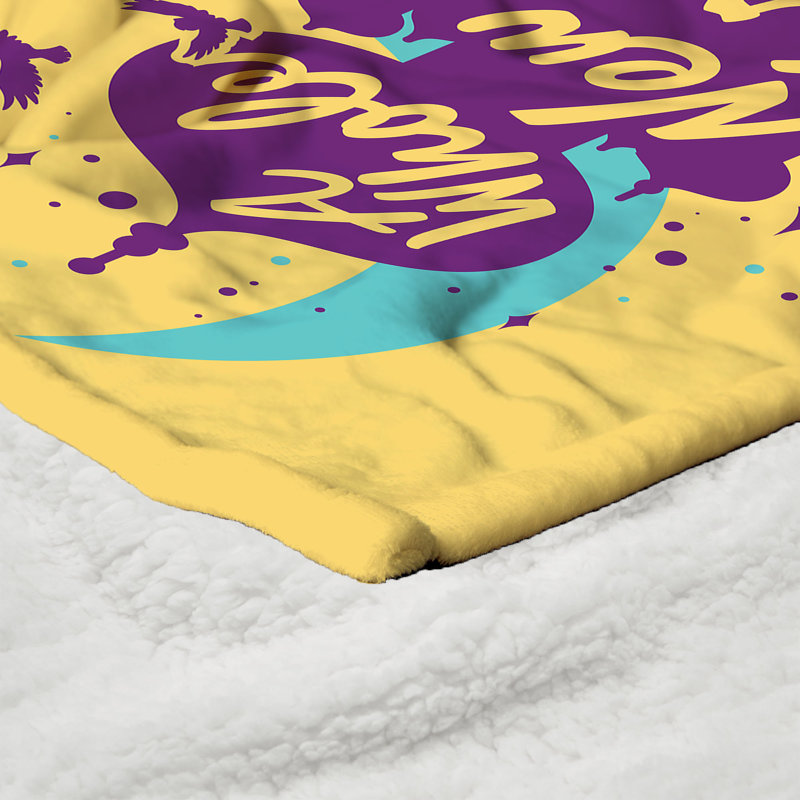 Kids Unisex 60" x 50" Silk Touch Sherpa Throw Blanket