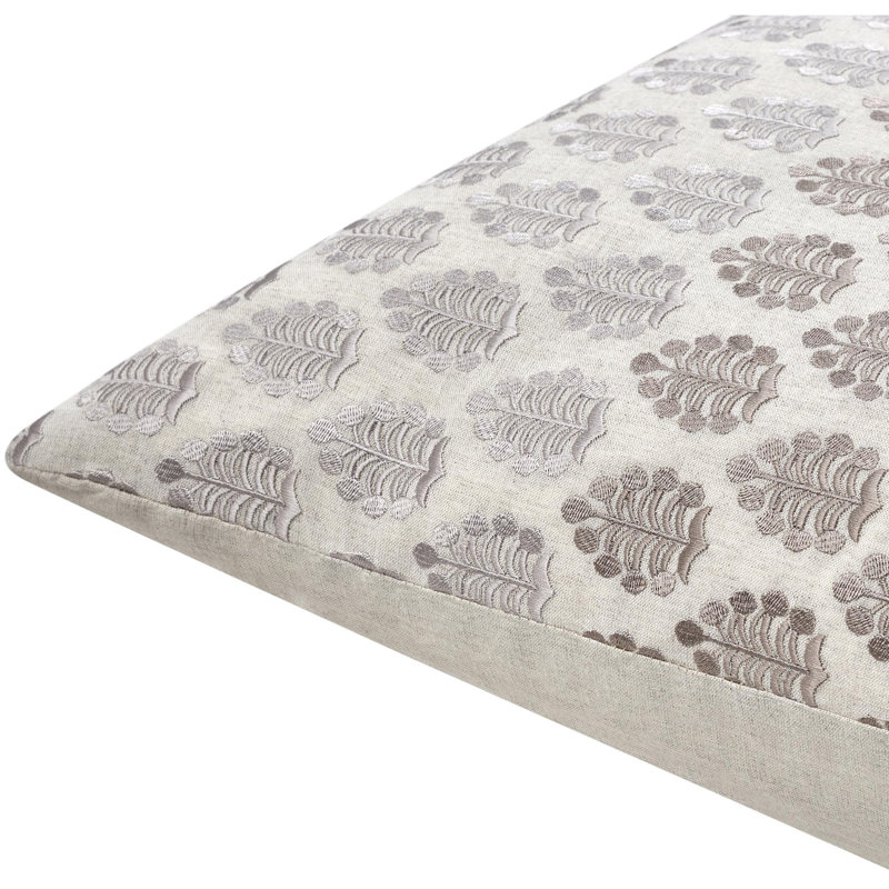 Coussin décoratif Fabuleuse, Beige, Housse de coussin seulement - sans coussin, Carré 18 po