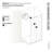 Aurora 40 in. x 78 in. Fully Frameless Fluted Radius Single Fixed Shower Panel-93937328-52199598