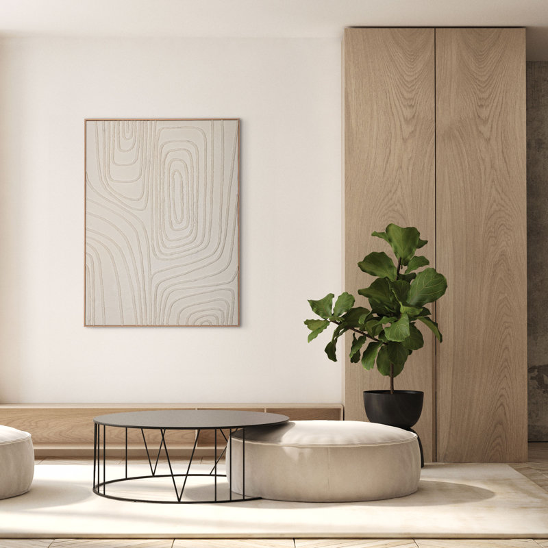 Monochromatic Topographical Canvas Print, 30" x 40"