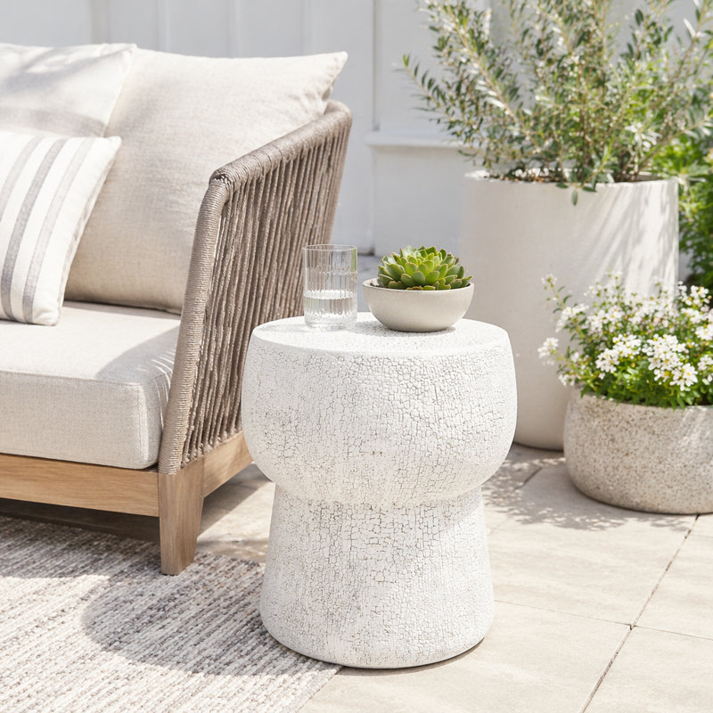 Table d'extérieur en béton pour l'extérieur
