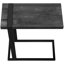 Table à collation en stratifié noir pour la chambre à coucher - Style robuste et moderne avec un look contemporain