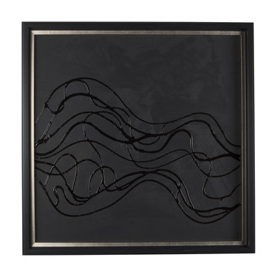 Bee Dance I a Handmade Original Framed 3D Textured Artwork