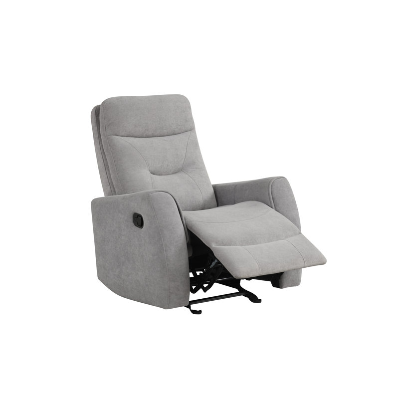 Paterson 97AE971EF5B34A0D9F343C6A013870E8 Swivel Recliner , Gray, Gray