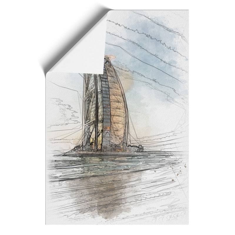 The Burj Al Arab In Dubai Vol.1 - No Frame Painting, 30cm H x 21cm W x 0.1cm D