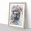 Peaceful Buddha in Abstract - Picture Frame Painting Print-55739029-55739030
