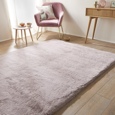 HEAVENLY Solid Colour Machine Made Area Rug