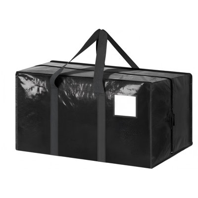Extra Heavy Duty Large Moving Bags With Strong Zipper And Comfortable Handles, Sturdy Clothes Storage Totes,6 Pack
