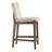 Martisha Upholstered Counter Stool with Solid Wood Frame