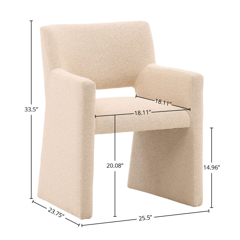 Larson Upholstered Dining Chair, Sand
