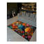 Tapis décoratif moderne à motif tissé hibou parmi les fleurs-483433048