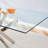 Glass Top Metal Base Dining Table-82263823
