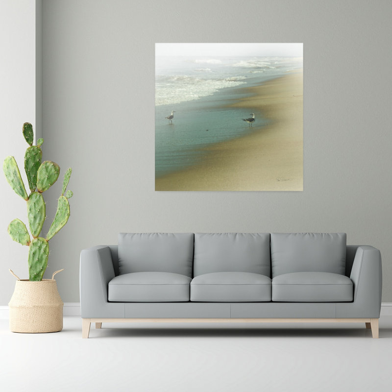 Oiseaux de mer, mouette, art côtier, H 48 po x l 48 po