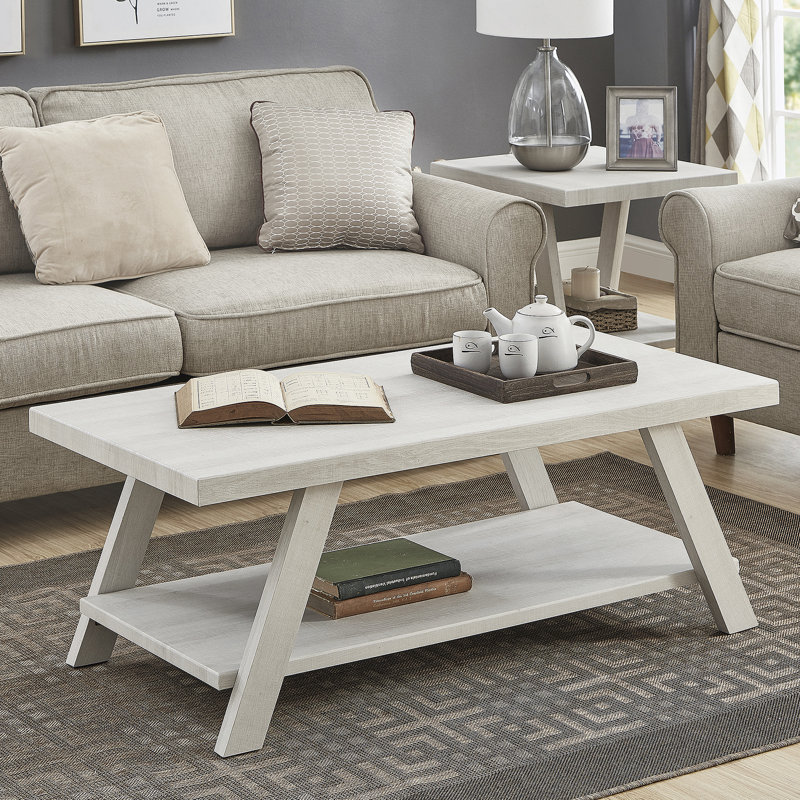 Table basse Contemporary, Blanc, Blanc