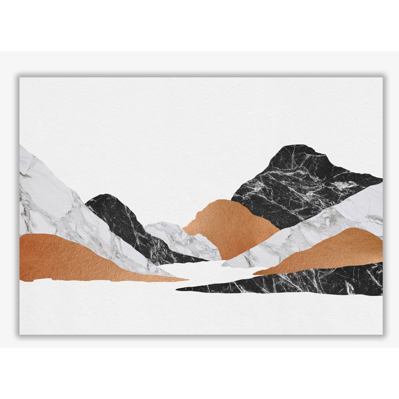 Marble Landscape II - Print, No Frame, 21 cm H x 30 cm W x 1 cm D