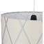 Luminaire suspendu cylindrique à 1 lumière